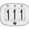 LeMieux Saddle Number Holder Square White Diamante 1 LeMieux Saddle Number Holder Square White Diamante -Equestrian Related LeMieux Saddle Pad Number Holder Square 5