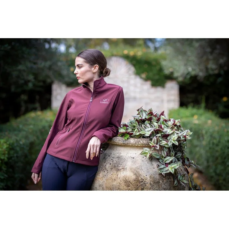 LeMieux Team Soft Shell Jacket Burgundy 6 LeMieux Team Soft Shell Jacket Burgundy - Image 4