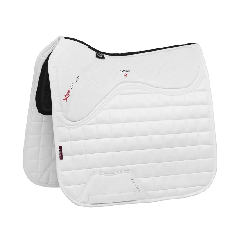 LeMieux X-Grip Twin Sided Dressage Square White 3 LeMieux X-Grip Twin Sided Dressage Square White