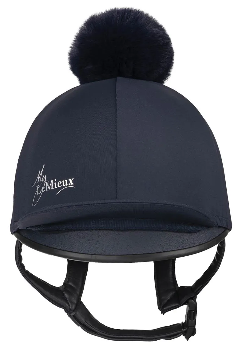 LeMieux Young Rider Hat Silk Indigo 4 LeMieux Young Rider Hat Silk Indigo - Image 2