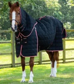 Premier Equine Lucanta 450g Stable Rug With Neck Cover Black