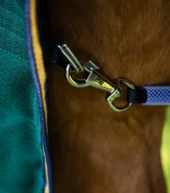 Premier Equine Lucanta 200g Stable Rug With Neck Cover Green -Equestrian Related Lucanta Stable Green Image 5 RGB