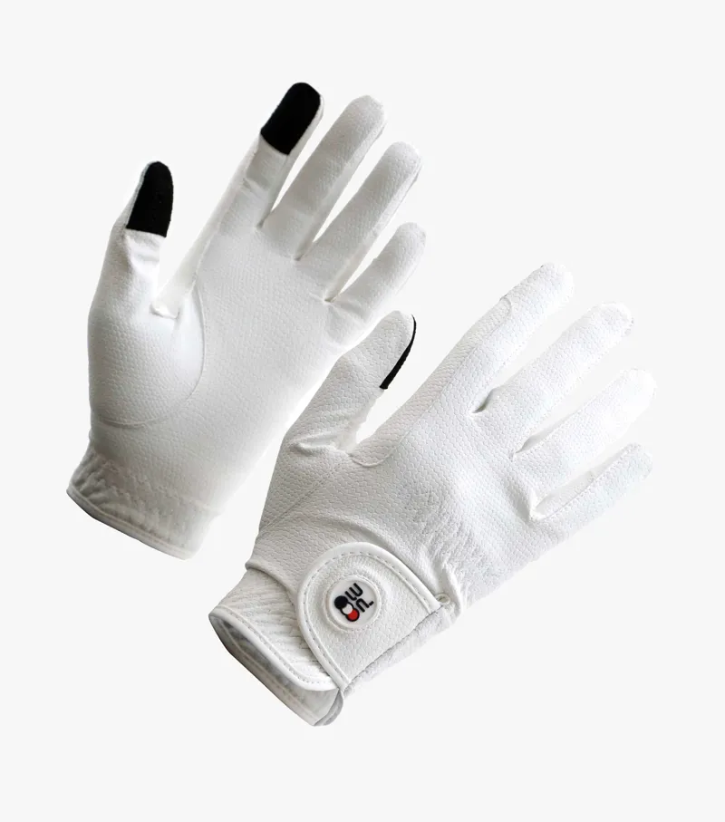 Premier Equine Lucca Junior Riding Gloves White 3 Premier Equine Lucca Junior Riding Gloves White