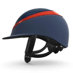 Charles Owen My Halo CX Custom Hat - Navy Gloss / Navy Matt / Red Gloss Halo
