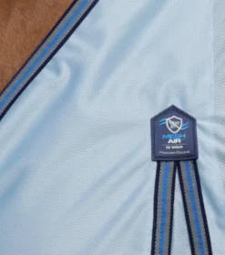 Premier Equine Mesh Air Fly Rug With Surcingles Blue -Equestrian Related Mesh Air Fly Rug with Surcingles Blue 2