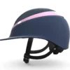 Charles Owen My Halo CX Custom Hat - Navy Crystal / Navy Gloss / Baby Pink Gloss Halo -Equestrian Related My Halo CX Custom Luxe Riding Hat Crystal Navy with Baby Pink Halo 2