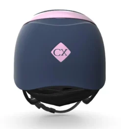 Charles Owen My Halo CX Custom Hat - Navy Crystal / Navy Gloss / Baby Pink Gloss Halo 9 Charles Owen My Halo CX Custom Hat - Navy Crystal / Navy Gloss / Baby Pink Gloss Halo -Equestrian Related My Halo CX Custom Luxe Riding Hat Crystal Navy with Baby Pink Halo 3