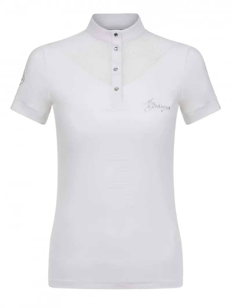 LeMieux Amelie Diamante Show Shirt White 3 LeMieux Amelie Diamante Show Shirt White