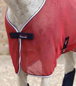 Premier Equine Net-Air Cooler Rug Red -Equestrian Related Net Air Cooler Rug Red 2