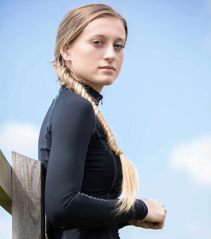 Premier Equine Ombretta Ladies Technical Riding Top Black 3 Premier Equine Ombretta Ladies Technical Riding Top Black - Image 2
