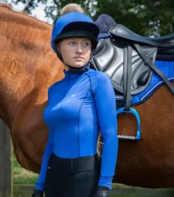 Premier Equine Ombretta Ladies Technical Riding Top Royal Blue -Equestrian Related Ombretta Ladies Technical Riding Top Royal Blue 7