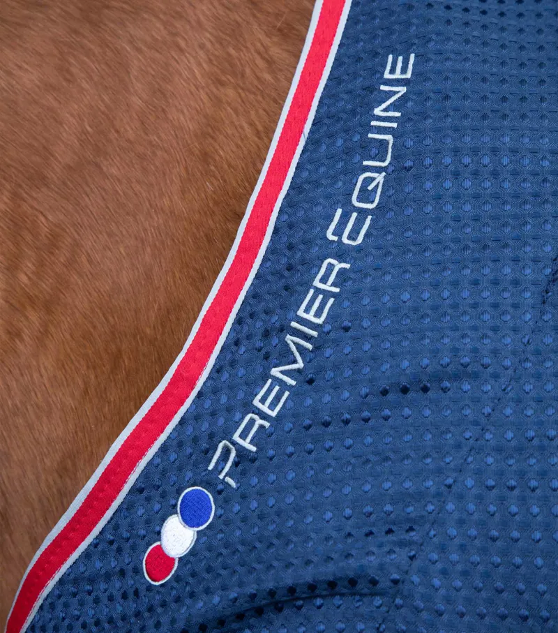 Premier Equine Sports Cooler Rug Navy 4 Premier Equine Sports Cooler Rug Navy - Image 2