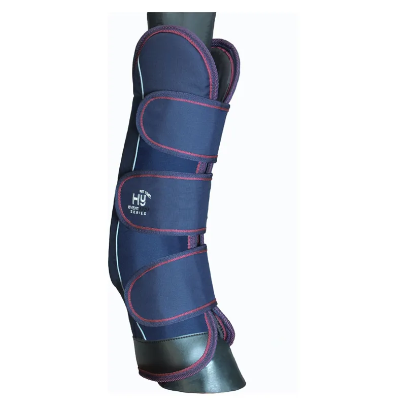 Hy Impact Event Pro Series Travel Boots In Navy/Burgundy 3 Hy Impact Event Pro Series Travel Boots In Navy/Burgundy