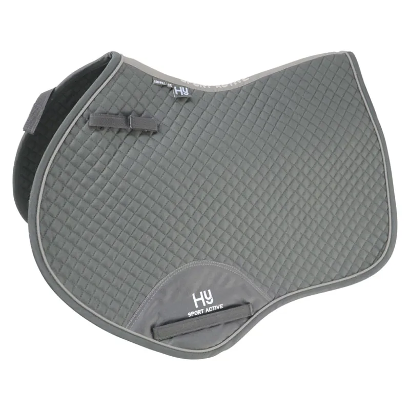 Hy Sport Active Close Contact Saddle Pad In Pencil Point Grey 3 Hy Sport Active Close Contact Saddle Pad In Pencil Point Grey