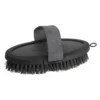 Coldstream Faux Leather Body Brush In Charcoal/Black -Equestrian Related PR 17810 Coldstream Faux Leather Body Brush 03