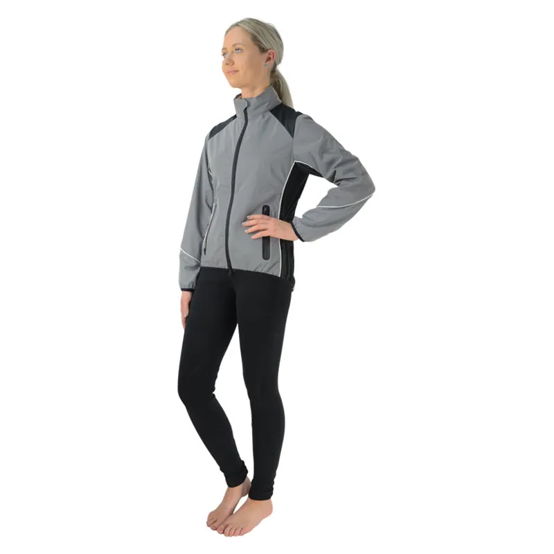 Hy Equestrian Silva Flash Reflective Jacket In Reflective Silver 3 Hy Equestrian Silva Flash Reflective Jacket In Reflective Silver