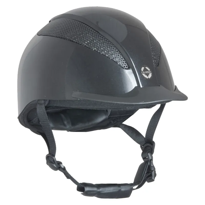 Champion Air-Tech Classic Riding Hat In Black Silk 3 Champion Air-Tech Classic Riding Hat In Black Silk