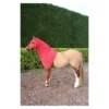 Supreme Products Dotty Fleece Hood In Rosette Red -Equestrian Related PR 32106 Supreme Products Fleece Hood 01