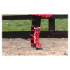 Supreme Products Dotty Fleece Boots In Rosette Red -Equestrian Related PR 32152 Supreme Products Fleece Travel Boots 03