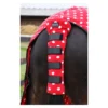Supreme Products Dotty Fleece Tail Guard In Rosette Red -Equestrian Related PR 32180 Supreme Products Dotty Fleeece Tail Guard 01