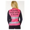 Hy Viz Please Pass Wide And Slow Waistcoat In Pink/Black 2 Hy Viz Please Pass Wide And Slow Waistcoat In Pink/Black -Equestrian Related PR 3429 HyVIZ Please Pass Wide and Slow 03