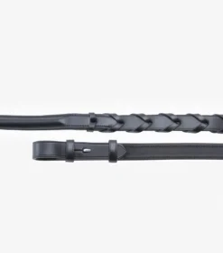 Premier Equine Pietro Laced Reins Black -Equestrian Related Pietro Laced Reins Black 1