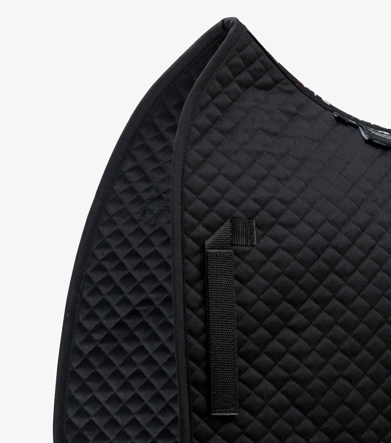 Premier Equine Plain Cotton Saddle Pad - Dressage Square Black 5 Premier Equine Plain Cotton Saddle Pad - Dressage Square Black - Image 3