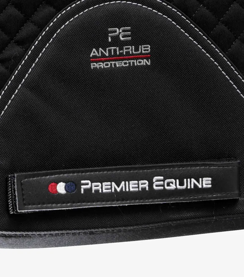 Premier Equine Plain Cotton Saddle Pad - Dressage Square Black 7 Premier Equine Plain Cotton Saddle Pad - Dressage Square Black - Image 5