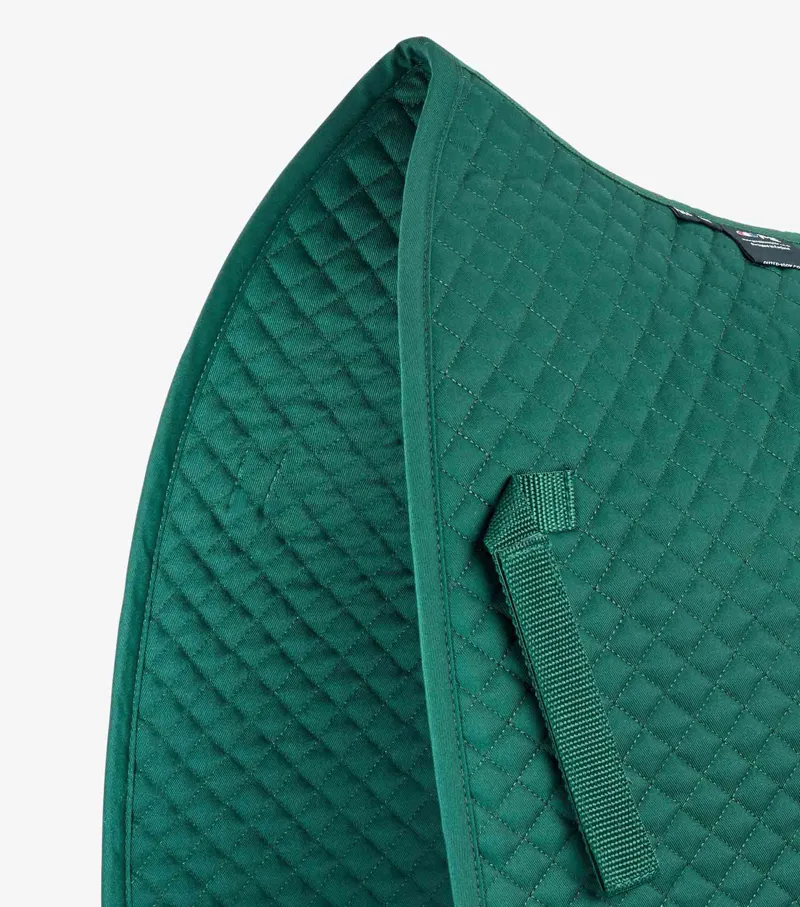 Premier Equine Plain Cotton Saddle Pad - Dressage Square Green 5 Premier Equine Plain Cotton Saddle Pad - Dressage Square Green - Image 3