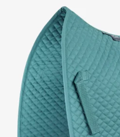 Premier Equine Plain Cotton Saddle Pad - Dressage Square Turquoise 10 Premier Equine Plain Cotton Saddle Pad - Dressage Square Turquoise -Equestrian Related Plain Cotton Dressage Square Turquoise 3