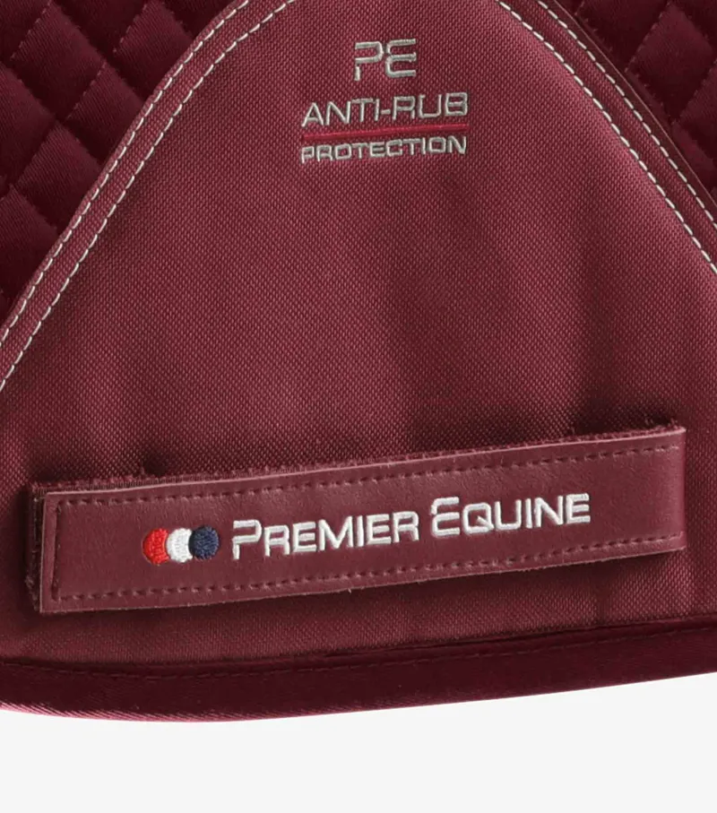 Premier Equine Plain Cotton GP Jump Saddle Pad Burgundy 7 Premier Equine Plain Cotton GP Jump Saddle Pad Burgundy - Image 5