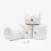 Premier Equine Horse Polo Fleece Bandages White -Equestrian Related Polo Fleece Bandages White 1