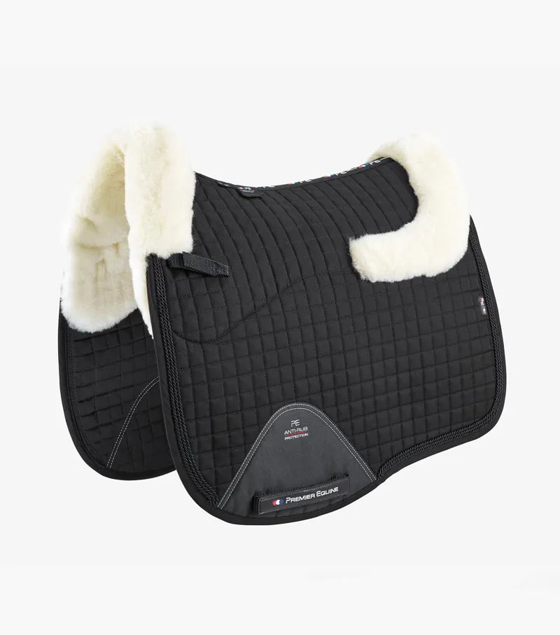 Premier Equine Pony CC Merino Wool Half Lined European Dressage Square Black/Natural Wool 3 Premier Equine Pony CC Merino Wool Half Lined European Dressage Square Black/Natural Wool