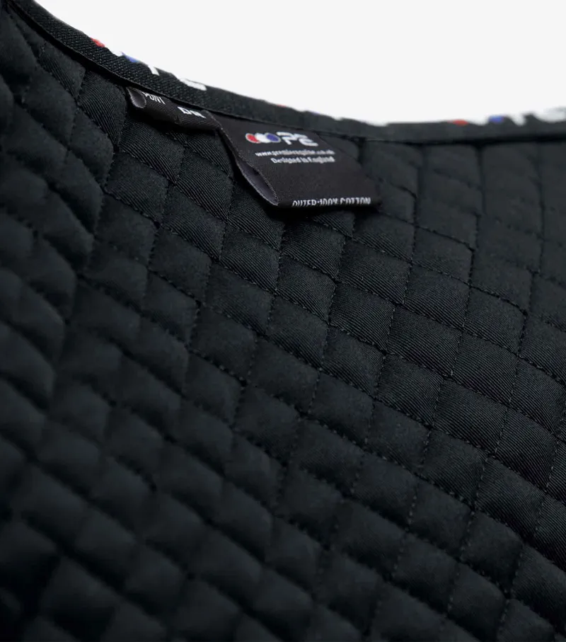 Premier Equine Pony Plain Cotton Dressage Square Black 4 Premier Equine Pony Plain Cotton Dressage Square Black - Image 2