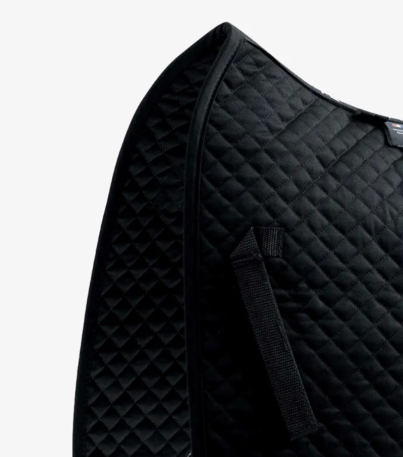 Premier Equine Pony Plain Cotton Dressage Square Black 5 Premier Equine Pony Plain Cotton Dressage Square Black - Image 3