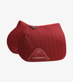 Premier Equine Pony Plain Cotton GP/Jump Square Burgundy