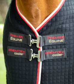 Premier Equine PremTex Horse Cooler Rug Black 9 Premier Equine PremTex Horse Cooler Rug Black -Equestrian Related Premtex cooler black 3