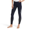 Ariat Women's Eos Knee Patch Tight Navy 1 Ariat Women's Eos Knee Patch Tight Navy -Equestrian Related S19 WMS ENGL 10025583 front
