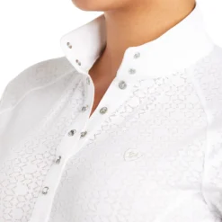 Ariat Women's Showstopper Show Shirt White -Equestrian Related S21 WMS ENGL 10035263 detail01