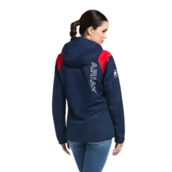 Ariat Women's Spectator Waterproof Jacket Team Navy -Equestrian Related S22 WMS ENGL 10039216 back