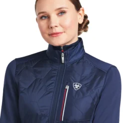 Ariat Women's Fusion Insulated Jacket Team Navy 11 Ariat Women's Fusion Insulated Jacket Team Navy -Equestrian Related S22 WMS ENGL 10039219 detail02