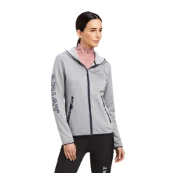 Ariat Women's Byron Full Zip Hoodie Heather Grey