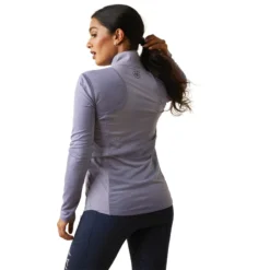 Ariat Women's Breathe 1/4 Zip Baselayer Dusky Granite -Equestrian Related S23 WMS ENGL 10043388 back