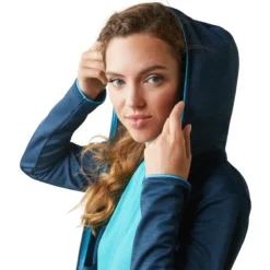 Ariat Women's Byron Full Zip Hoodie Deep Petroleum -Equestrian Related S23 WMS ENGL 10043439 detail01