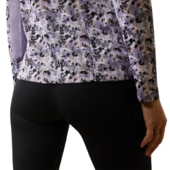 Ariat Women's Sunstopper 2.0 1/4 Zip Baselayer Grey Camo Floral 11 Ariat Women's Sunstopper 2.0 1/4 Zip Baselayer Grey Camo Floral -Equestrian Related S23 WMS ENGL 10043595 detail04