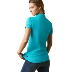 Ariat Women's Prix 2.0 Polo Viridian Green -Equestrian Related S23 WMS ENGL 10043614 back
