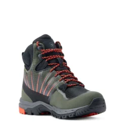 Ariat WMS Skyline Solaris Waterproof Boot Forest/Orange -Equestrian Related S23 WMS WEST 10044552 medial