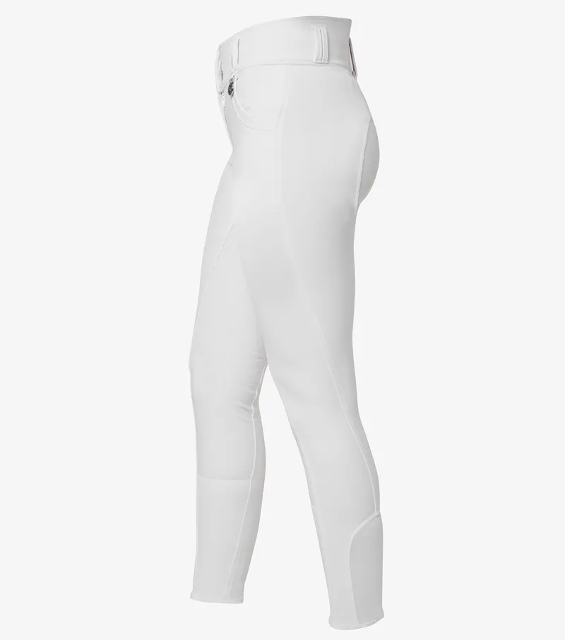 Premier Equine Sophia Ladies Full Seat High Waist Riding Breeches White 4 Premier Equine Sophia Ladies Full Seat High Waist Riding Breeches White - Image 2