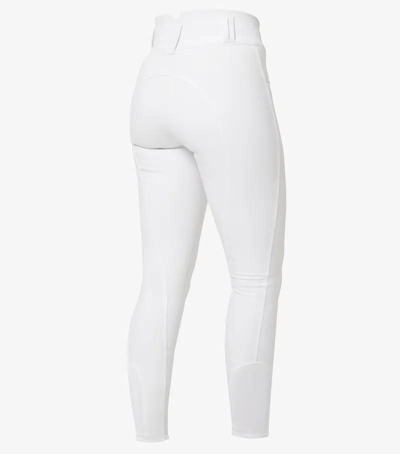 Premier Equine Sophia Ladies Full Seat High Waist Riding Breeches White 5 Premier Equine Sophia Ladies Full Seat High Waist Riding Breeches White - Image 3