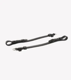 Premier Equine Cheek Pieces Pair Black -Equestrian Related Spare Cheek Pieces Black Image3